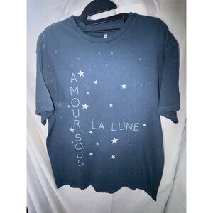 Amour Sous La Lune Junk Food Blue Graphic T-Shirt, Size M, NWOT